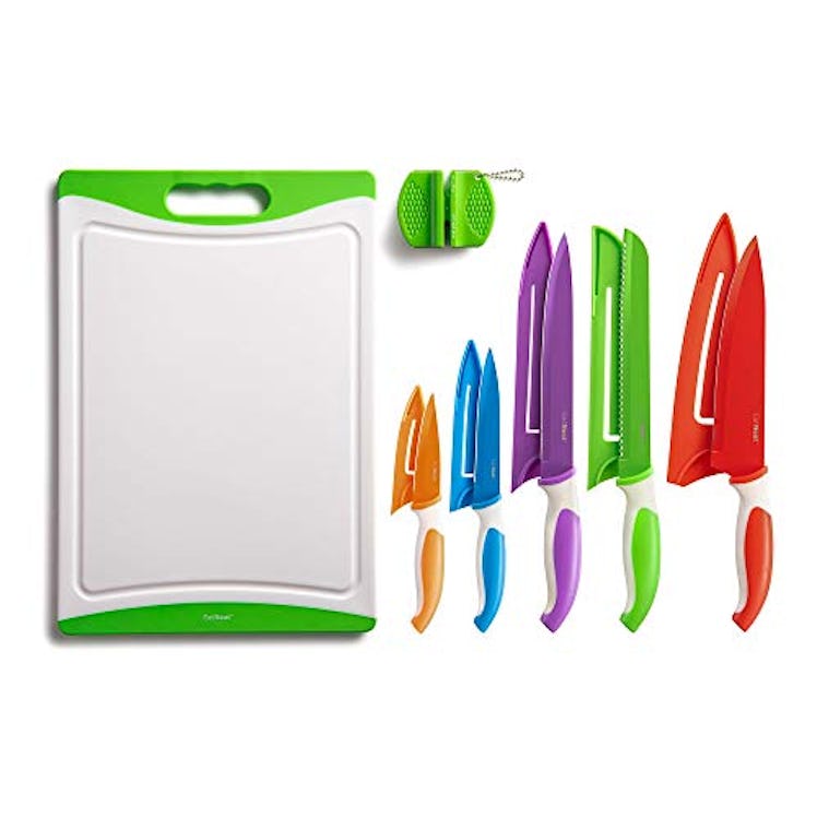 EatNeat 12-Piece Colorful Kitchen Knife Set
