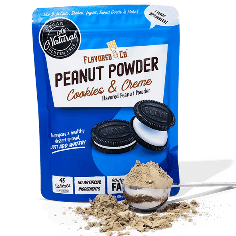 cookies and creme peanut butter powder