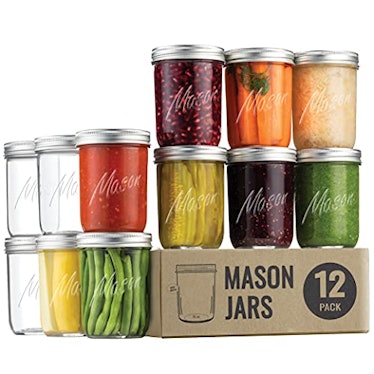 Paksh Novelty Mason Jars (12-Pack)