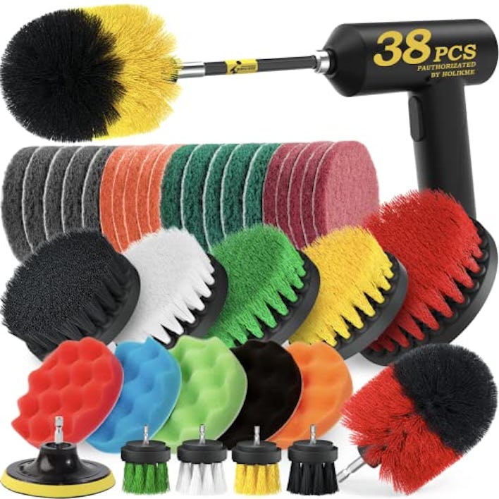 Holikme Drill Brush Attachments Set (38-Pieces)