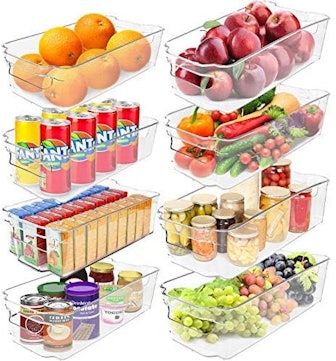 Greenco Refrigerator Organizer Bins (8-Pack)
