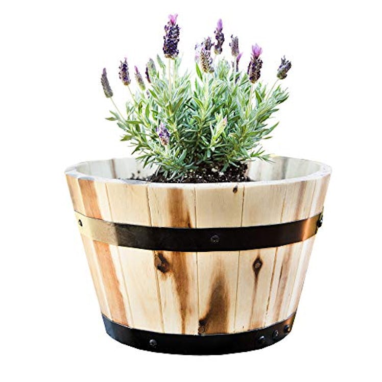 Thirteen Chefs Round Acacia Wood Planter