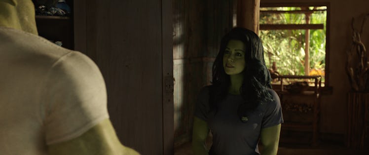 Tatiana Maslany as Jennifer Walters in Marvel’s She-Hulk: Attorney at Law