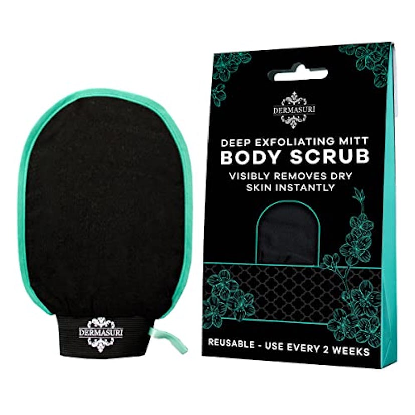 Dermasuri Deep Exfoliating Body Scrub Mitt