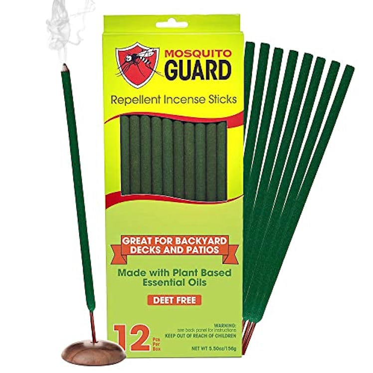 Mosquito Guard 12 pcs Mosquito Repellent Sticks 1ft - Each Burns 2.5 hrs, Refreshing Citronella Arom...