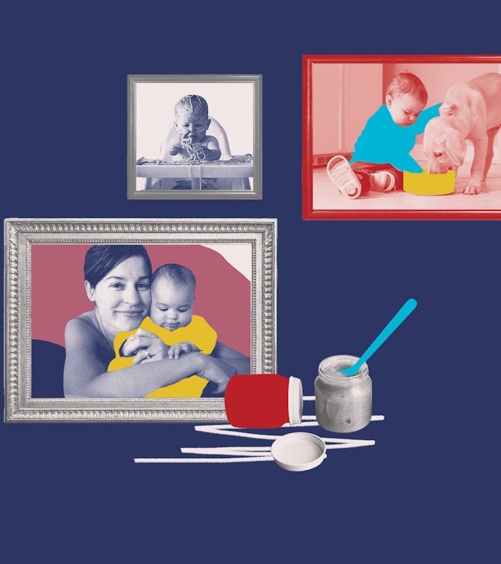 Collage of three motherhood wall photos 
