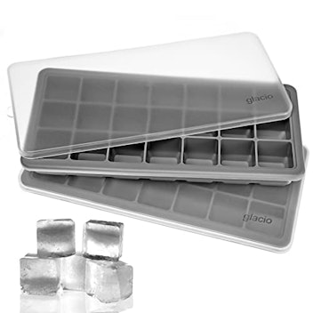 glacio Small Ice Cube Silicone Trays (Set of 2)