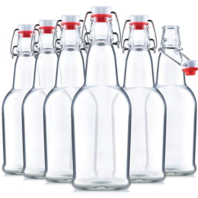 Paksh Novelty Glass Bottles (6-Pack)