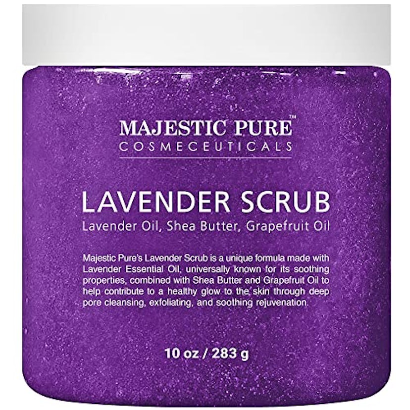 Majestic Pure Lavender Oil Body Scrub Exfoliator