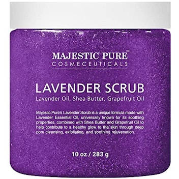 Majestic Pure Lavender Oil Body Scrub Exfoliator