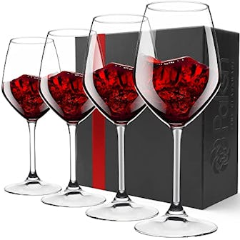 Paksh Novelty Italian Red Wine Glasses (Set of 4)