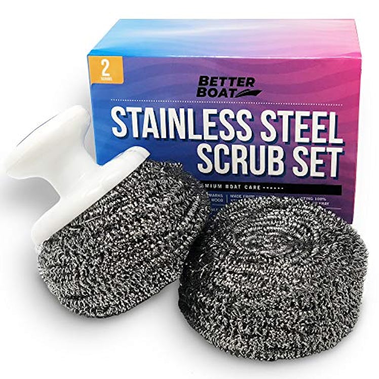Better Boat Stainless Steel Scrubber Set 
