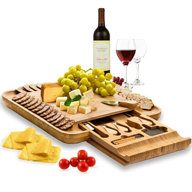 Bambüsi Premium Bamboo Cheese Board Set  