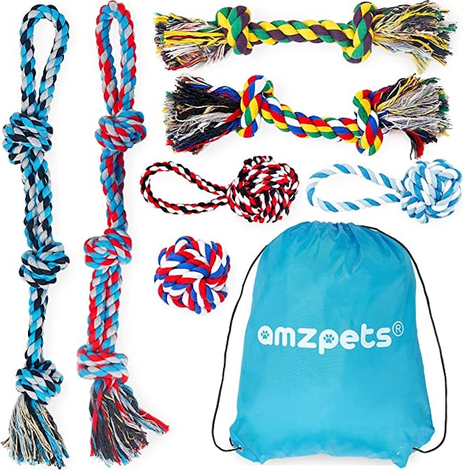 AMZpets Set of Durable Rope Dog Toys