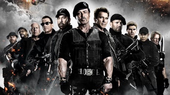 The cast of The Expendables 2.