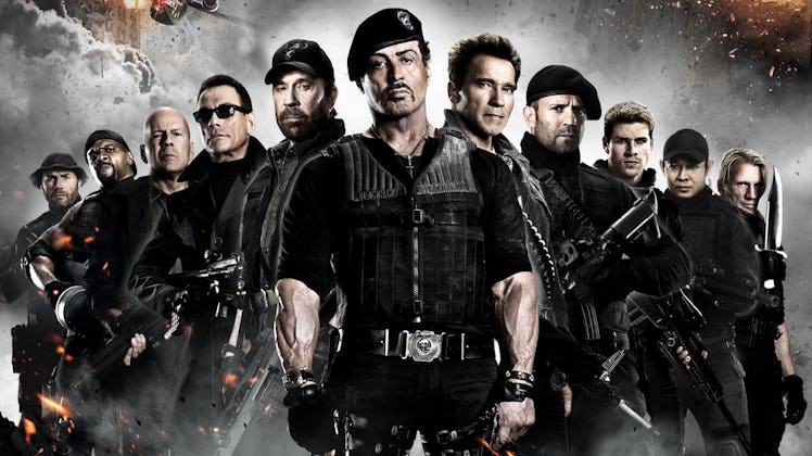 The cast of The Expendables 2.