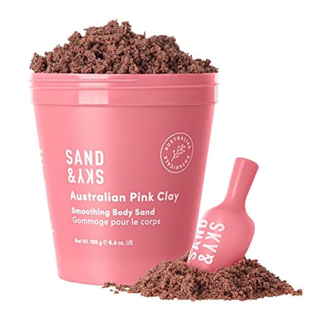 Sand & Sky Australian Pink Clay Smoothing Body Sand Organic Exfoliating Body Scrub