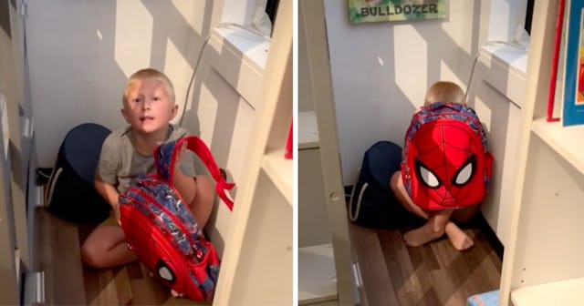 A mom has gone viral on TikTok for showing how she's teaching her 5-year-old to respond to an active...
