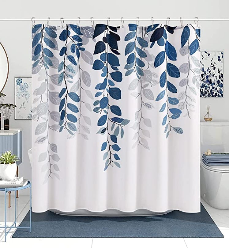 BOODII Blue Eucalyptus Shower Curtain 