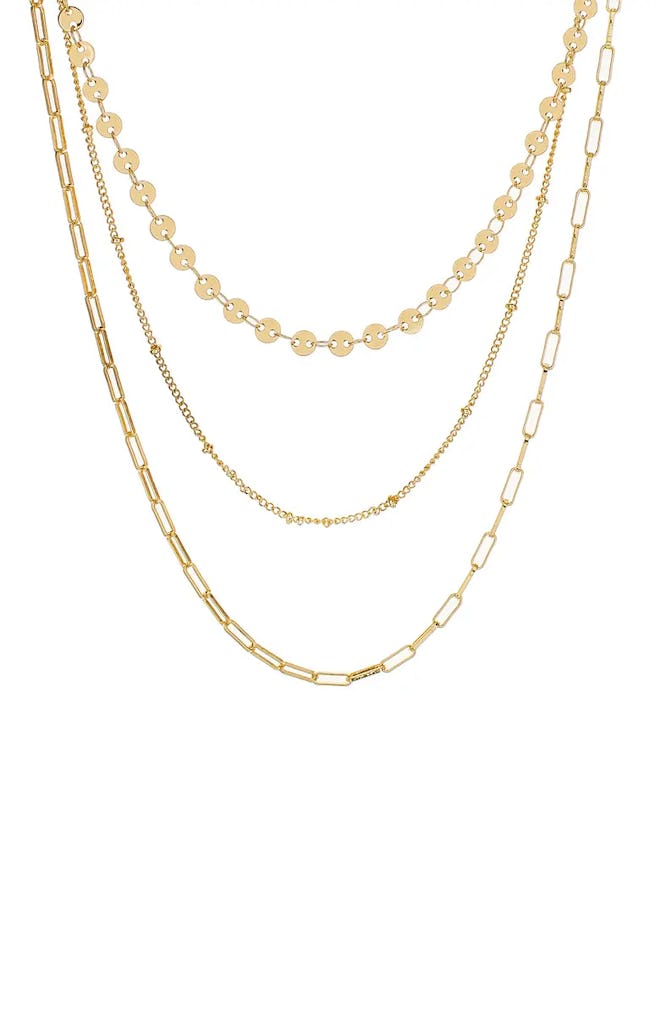 Panacea Triple Layer Chain Necklace