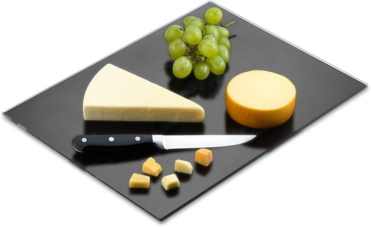 PARNOO Tempered Black Glass Cutting Board