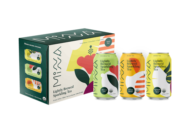 Minna Organic Sparkling Iced Tea Variety Pack