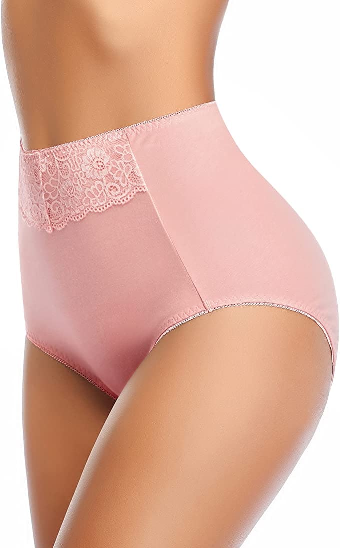 MISSWHO High Waisted Cotton Underwear (5-Pack)
