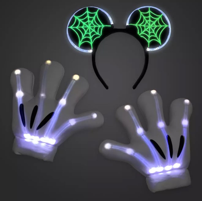 This Mickey Mouse Light-Up Skeleton Costume Accessory Set For Adults is one of Disney's new 2022 Hal...
