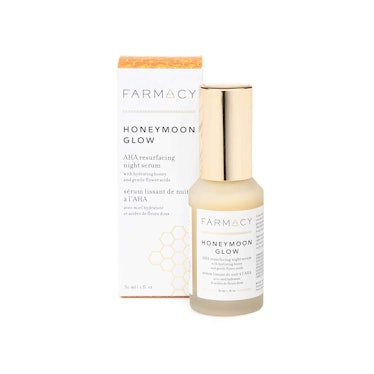 farmacy beauty honeymoon glow night serum is the best aha serum for textured skin
