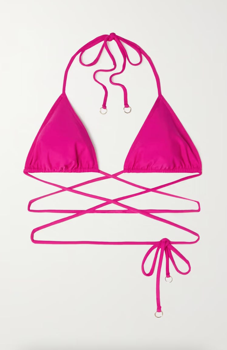 Faithfull The Brand Marzia recycled triangle bikini top