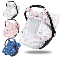 PRIMLECT 100% Cotton Infant Car Seat Cover