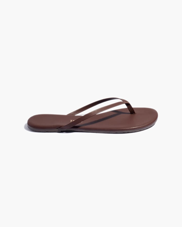 TKEES brown flip-flops