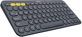 Keyboard with round keys for long nails