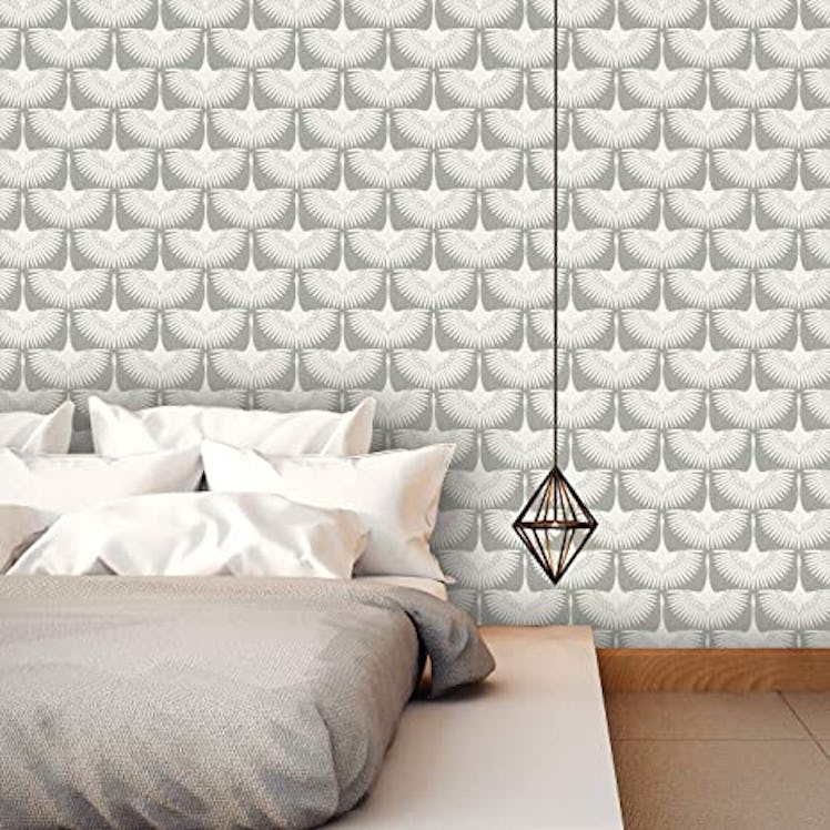 Tempaper Feather Flock Peel & Stick Wallpaper