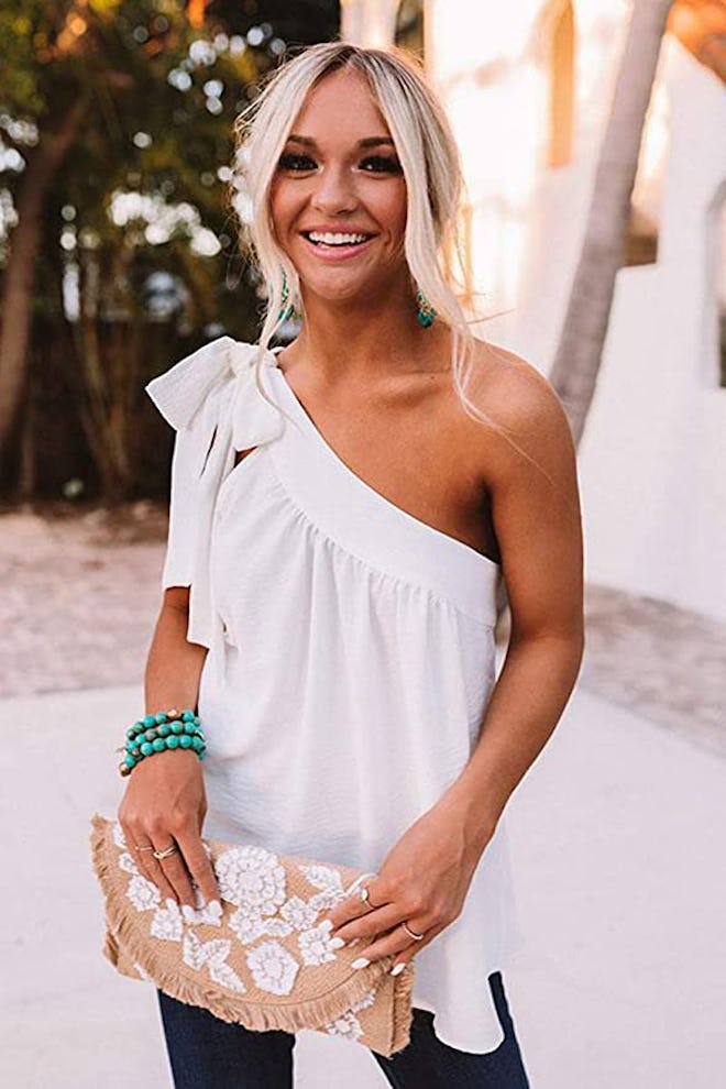 Guteidee One Shoulder Blouse