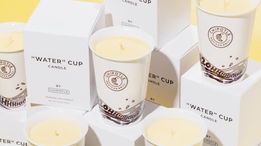 Chipotle's Lemonade “Water” Cup Candle is a clever lemonade-scented soy candle.