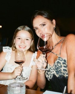 Victoria Beckham and daughter Harper