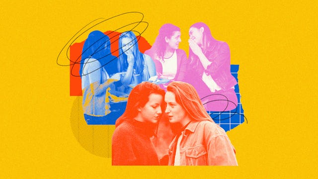 High school girls chatting about the high school drama