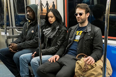 Mike Colter, Jessica Jones and Matt Murdock in 'The Defenders'