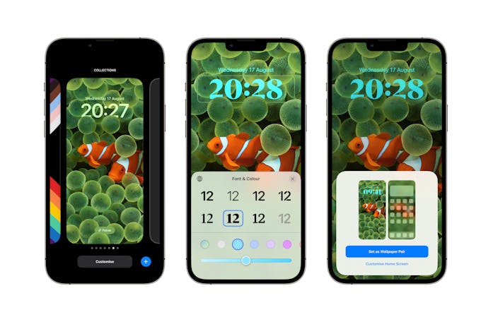 Customize your iPhone’s clock using several font options and use any color you like.