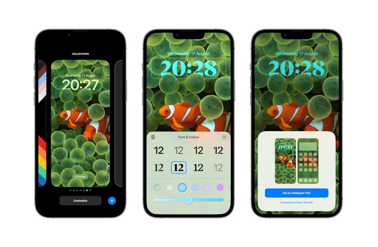 Customize your iPhone’s clock using several font options and use any color you like.