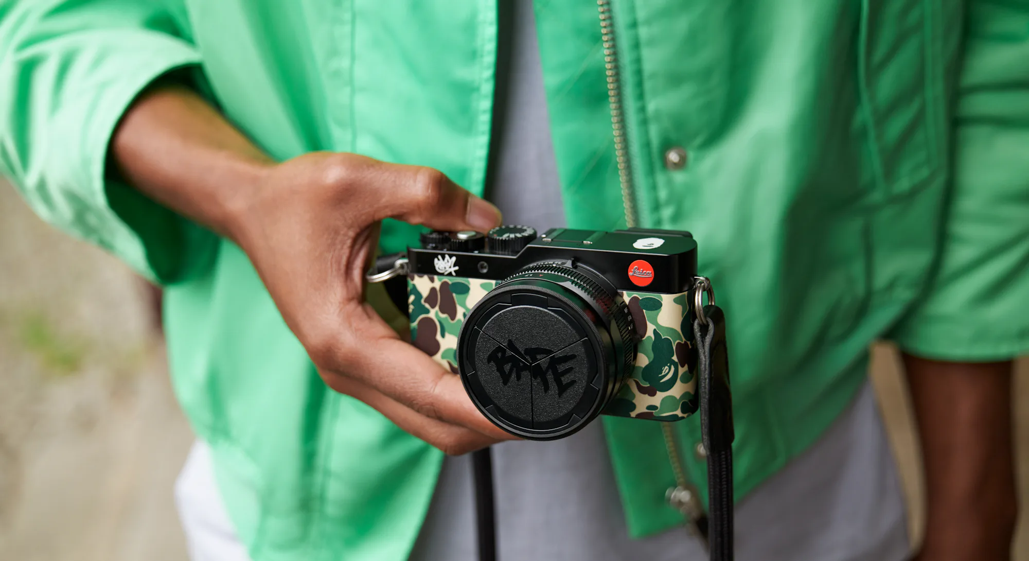 Mini Camera Bape Leica’s collab with Bape brings us a camo-clad camera