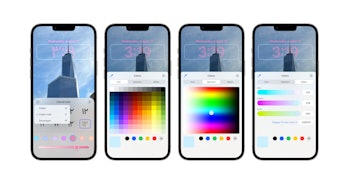 iOS 16 gives you three numeral options and endless color selections to customize the lock screen clo...