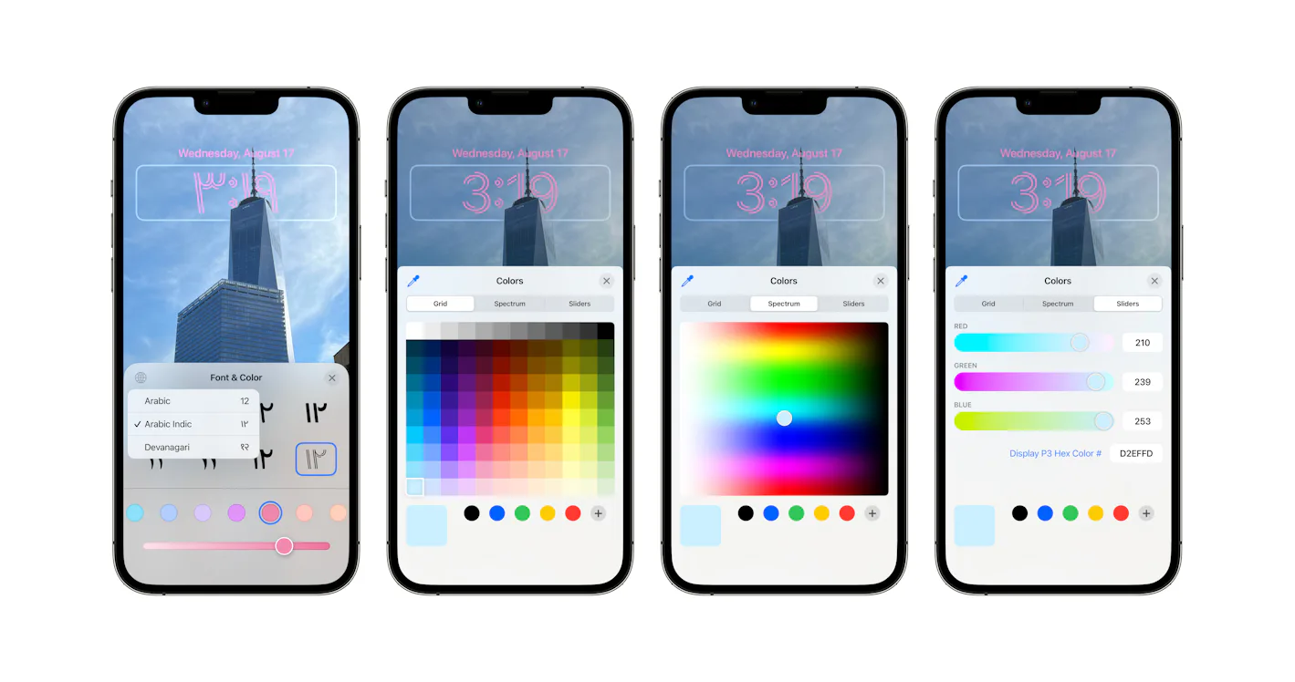 How to change your iPhone lock screen's clock font and color in iOS 16