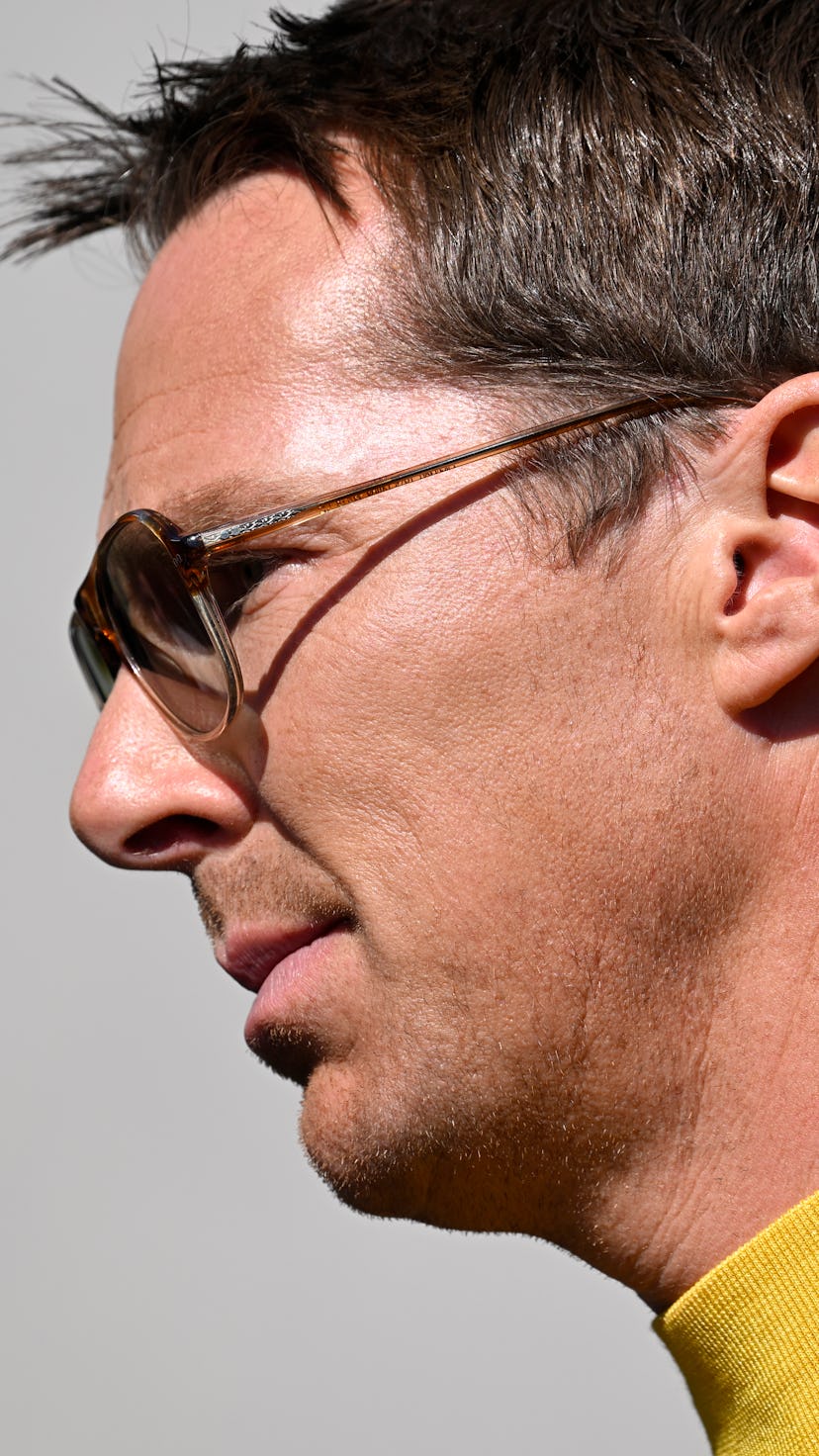 Benedict Cumberbatch with sideburns on his face