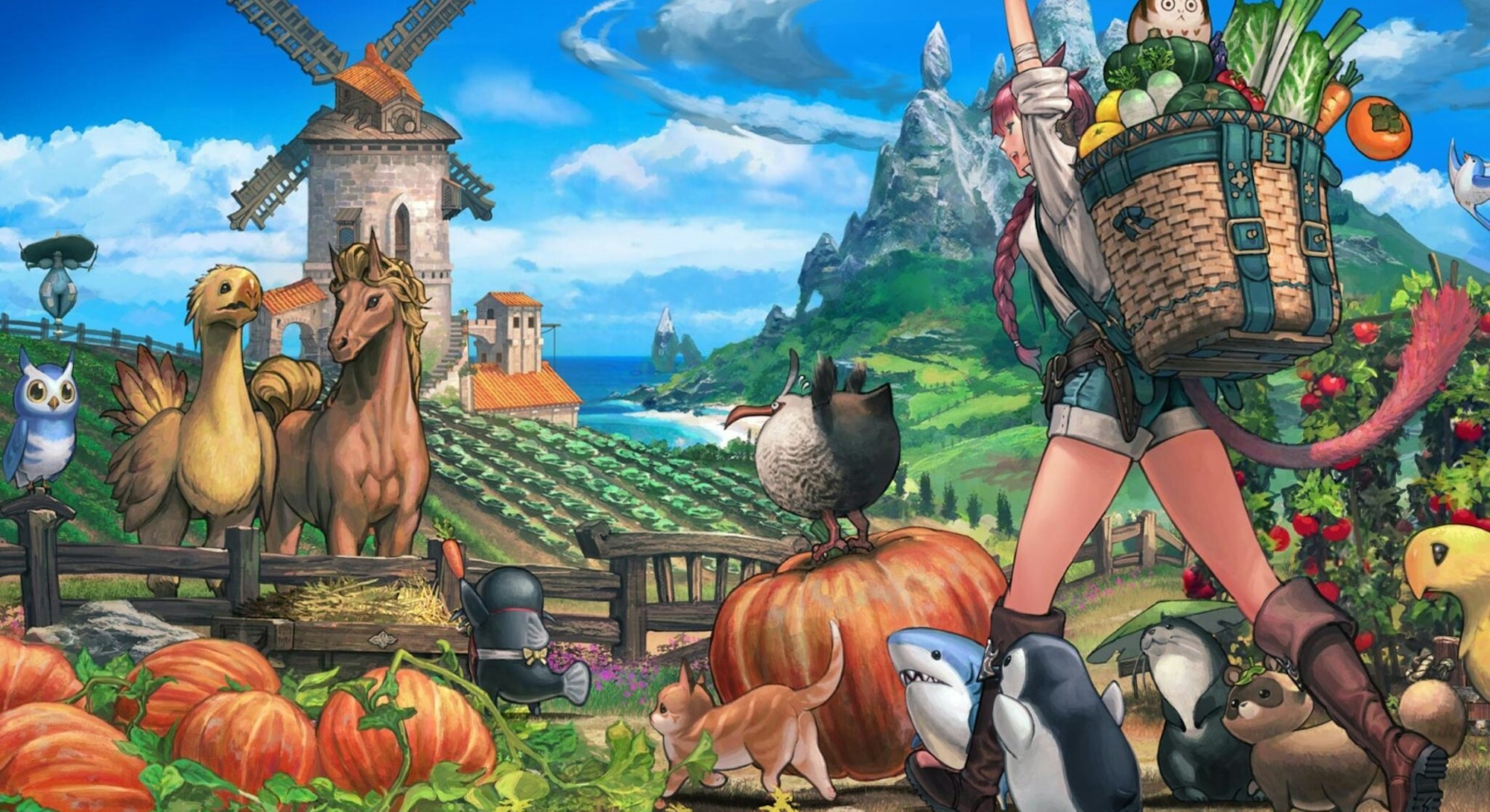 artwork of farm for Final Fantasy 14 Patch 6.2 Buried Memories