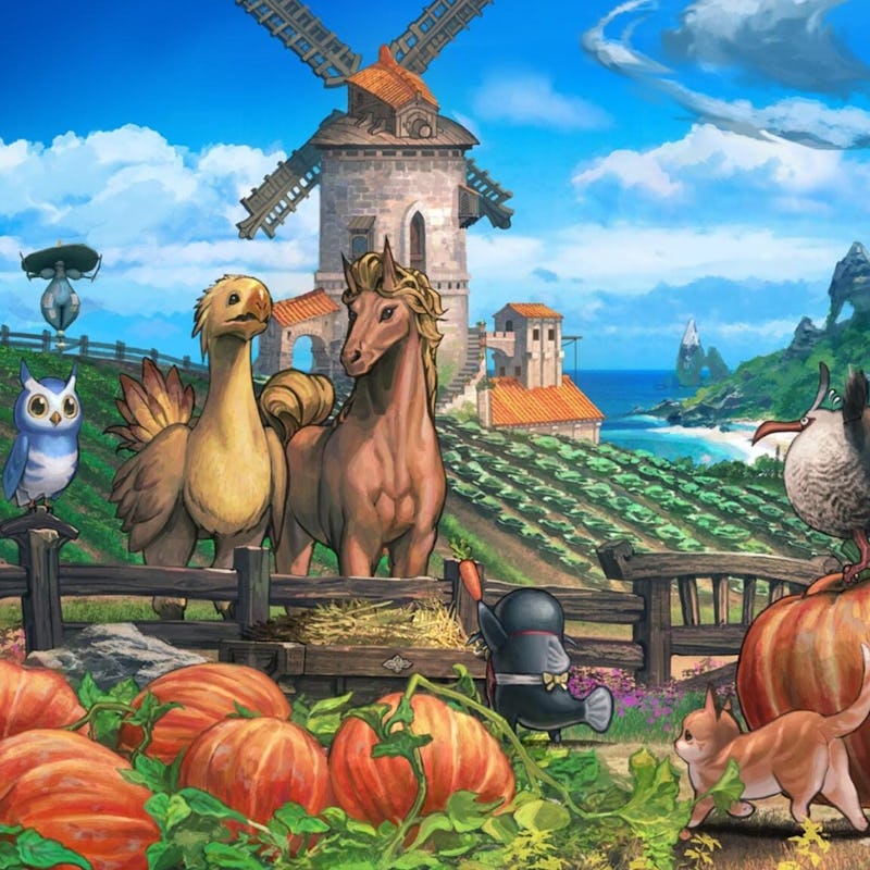 artwork of farm for Final Fantasy 14 Patch 6.2 Buried Memories