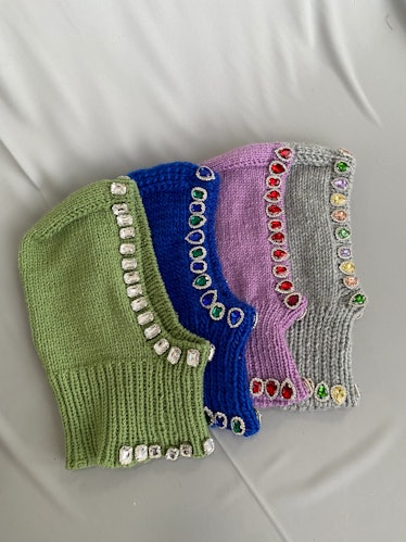 Lirika Matoshi Crystal Hand Knitted Balaclava  