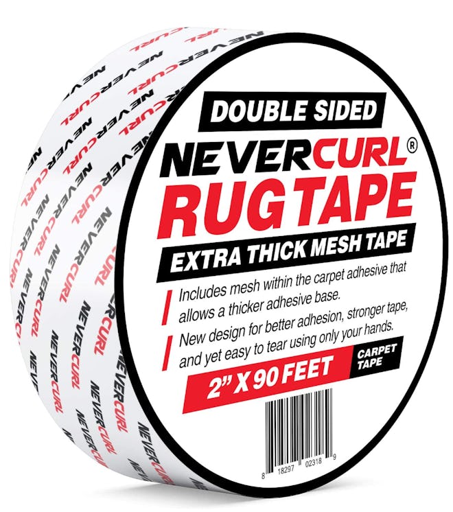 NeverCurl Double Sided Extra Thick Rug Tape 