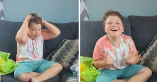 A 9-year-old got the sewing machine of his dreams for his birthday, and his dad is completely suppor...